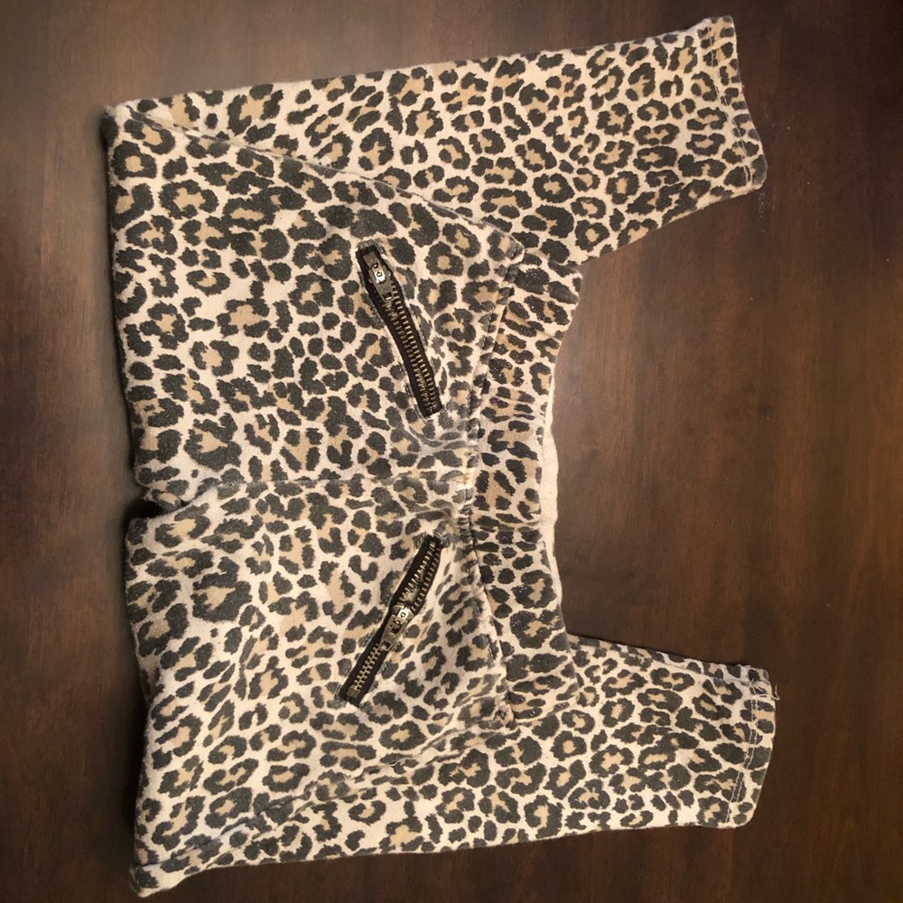 💖 girls leopard print pants size 4T